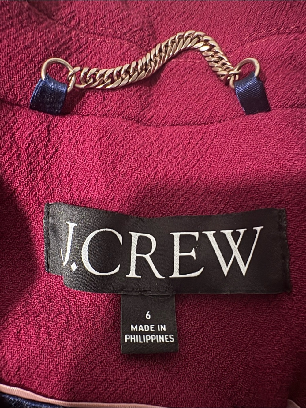 J. Crew Women's Raspberry Red Pea Coat - Picture 3 of 8